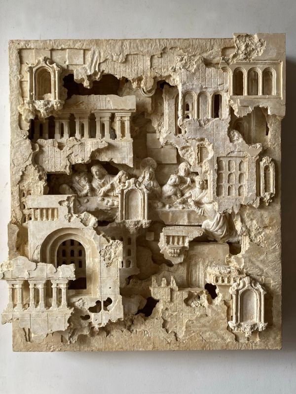 LowRes_Ioannis Sicuya_Shrine of the Gathering_Epoxy and wood_76.2x66.04x17.78cm_2026 LowRes_Ioannis Sicuya_Shrine of the Gathering_Epoxy and wood_76.2x66.04x17.78cm_2026
